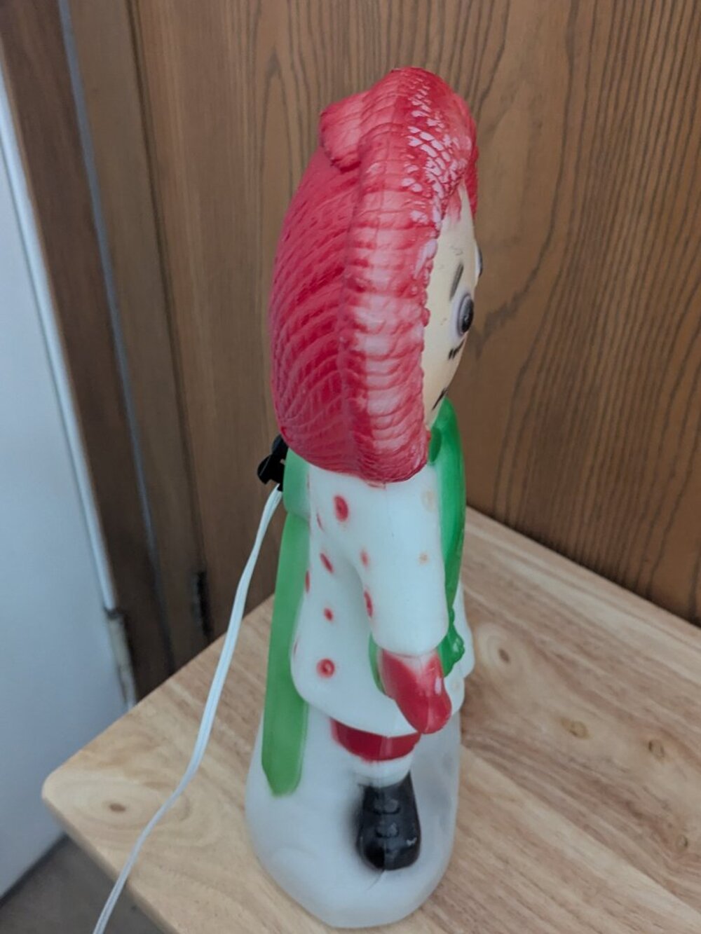VTG Holiday Blow Mold Raggedy Ann Christmas Light Up Working 1973 Yard Decor - Picture 10 of 12